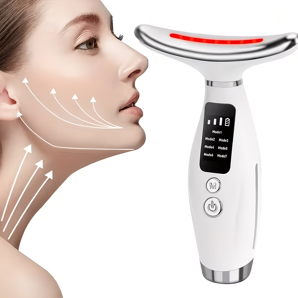 New Face And Neck Massager, 7-color LED Face, USB Rechargeable, Women's Beauty And Skincare Tool, Thanksgiving Gift, Christmas Gift.