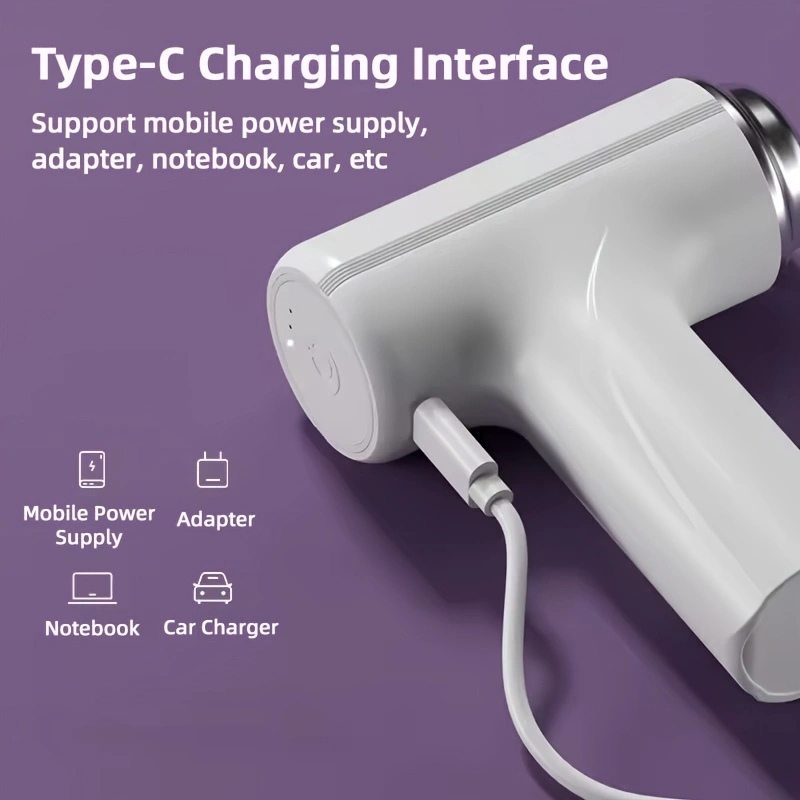 Electric handheld mini mixer with 2 detachable beaters and 3 speed modes.