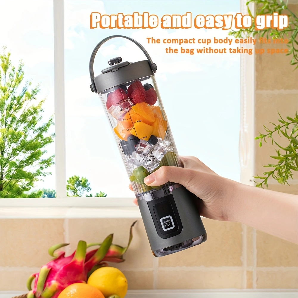 Multifunctional baby food processor, fruit and vegetable juicer, household ice crusher, USB rechargeable portable juicer