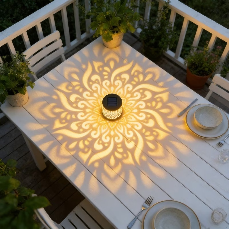 Mandala Pattern Solar Wall Light | Suitable for Gardens, Terraces, Stairs, Courtyards, Backyards, And Front Doors LED Lighting Fixture - Perfect Choice for Christmas, Halloween Parties, Garden Decoration, And Christmas Gifts