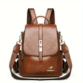 Fashion Easy Women'S Large Capacity Backpack Versatile Soft Trendy Casual Dual-Use Commuter Bag