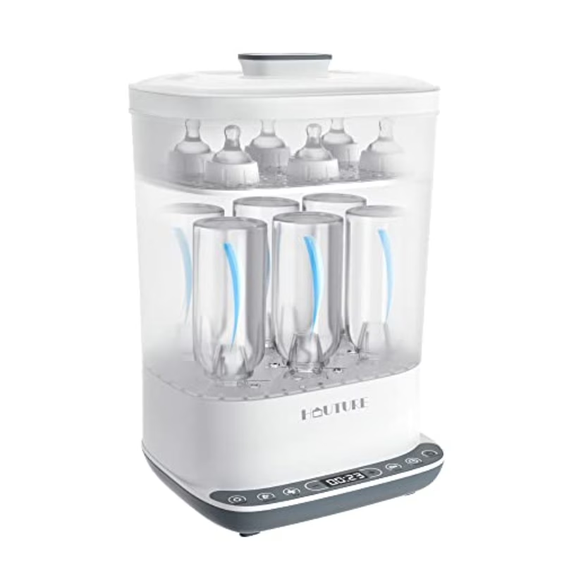 TURAOHU Bottle Sterilizer, 6-In-1 Bottle Sterilizer And Dryer, Electric Steam Bottle Sanitizer for Stuffs, Bottles And Breast Pump Additions
