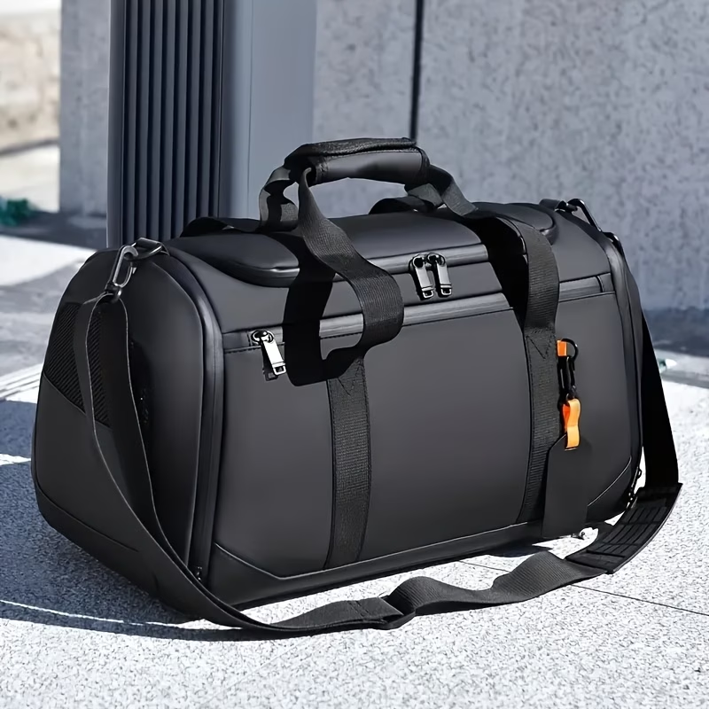 New Large Capacity Travel Tote Bag, Big Handbag, Men'S Hand-Twist Bag, Portable Overnight Luggage Bag, Unisex Sports Fitness Bag, Spacious Interior And Stylish Design, Suitable for Gym, Sports, And Outdoor Adventures - Casual Style