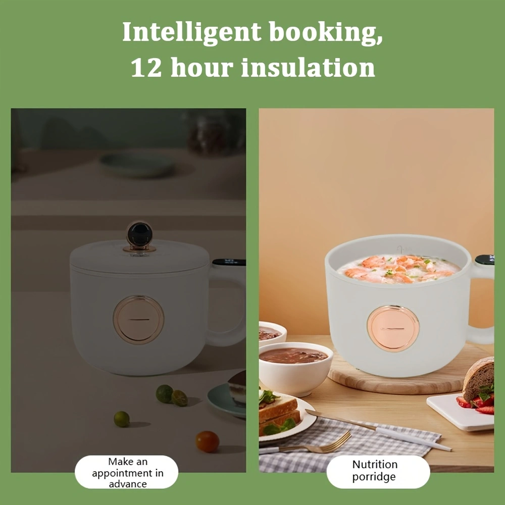 Multifunctional mini electric cooker, portable electric cooking pot, electric clay pot rice cooker for home and dormitory use