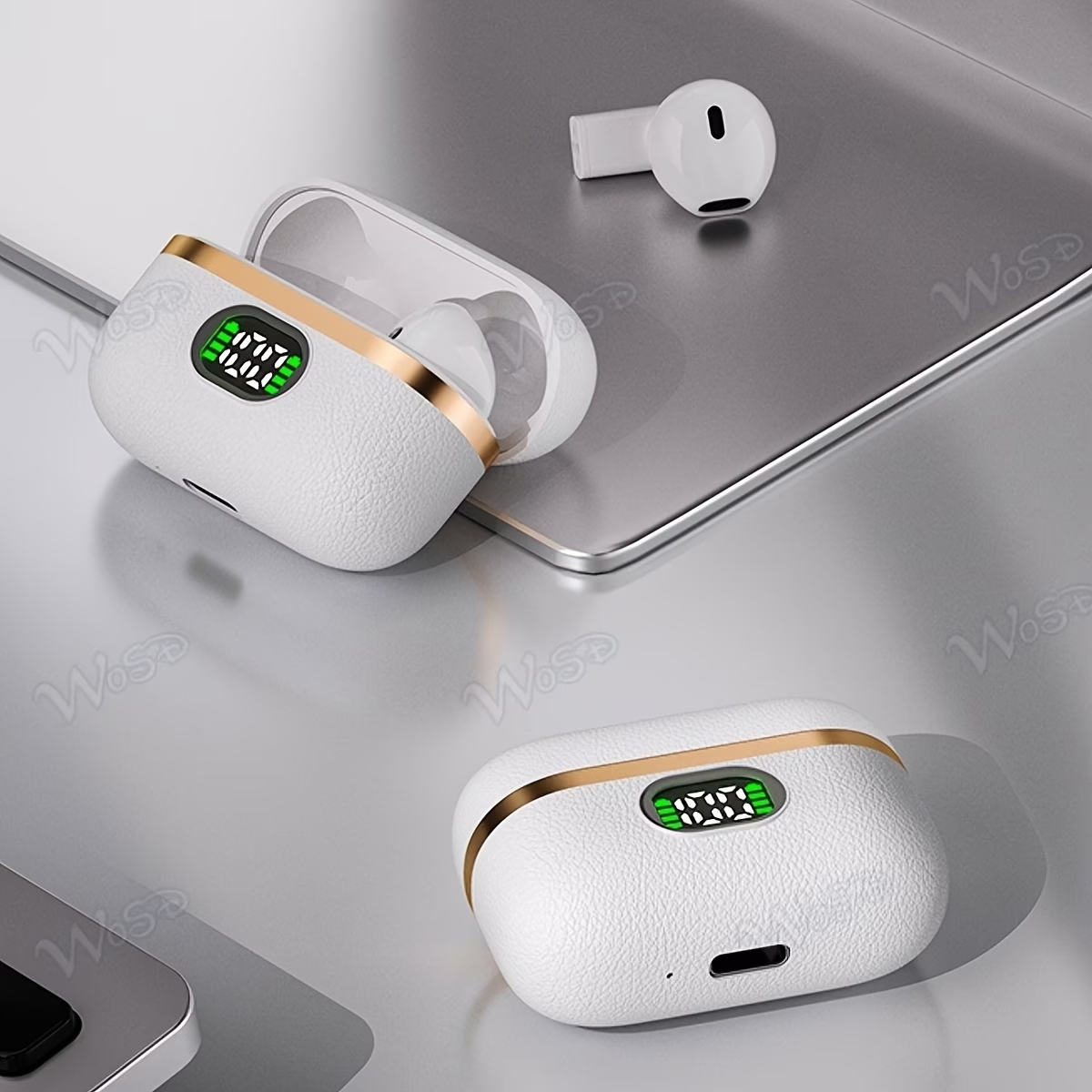 New TWS Wireless Headset Earbuds | Unrivalled true wireless freedom ergonomics for ultimate comfort and HIFI sound with Bass, ACC Stereo HD Calling - Ideal for Android for iPhone, ideal for sports and music lovers