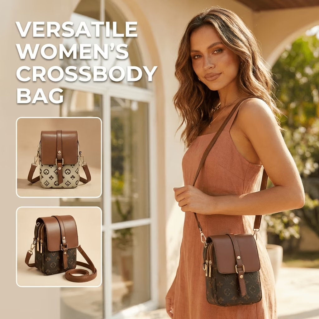 Women'S Mini Crossbody Bag - Fits Phone & Wallet, Adjustable Strap, Everyday Casual Shoulder Purse