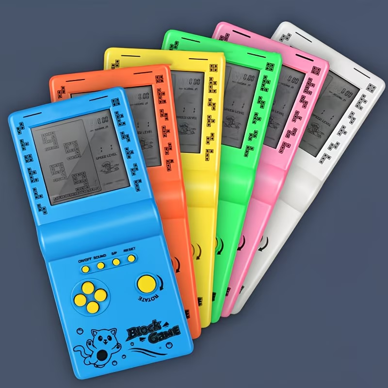 1pc Nostalgic Brick Style Handheld Game Console - Portable Multi-game Experience - the Ideal Gift for Couples (battery Not Included)