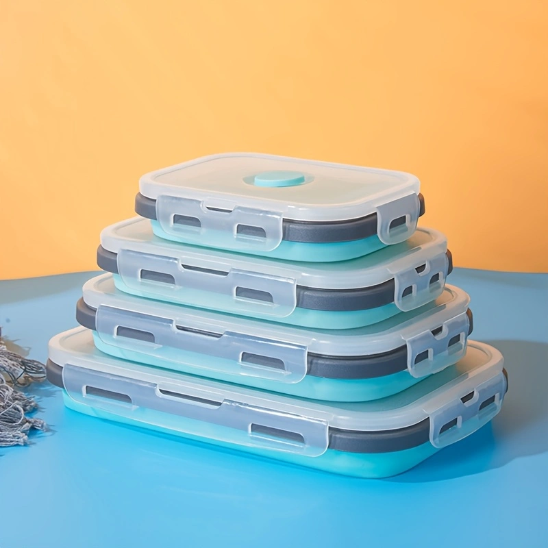 4-piece rectangular bento box set
