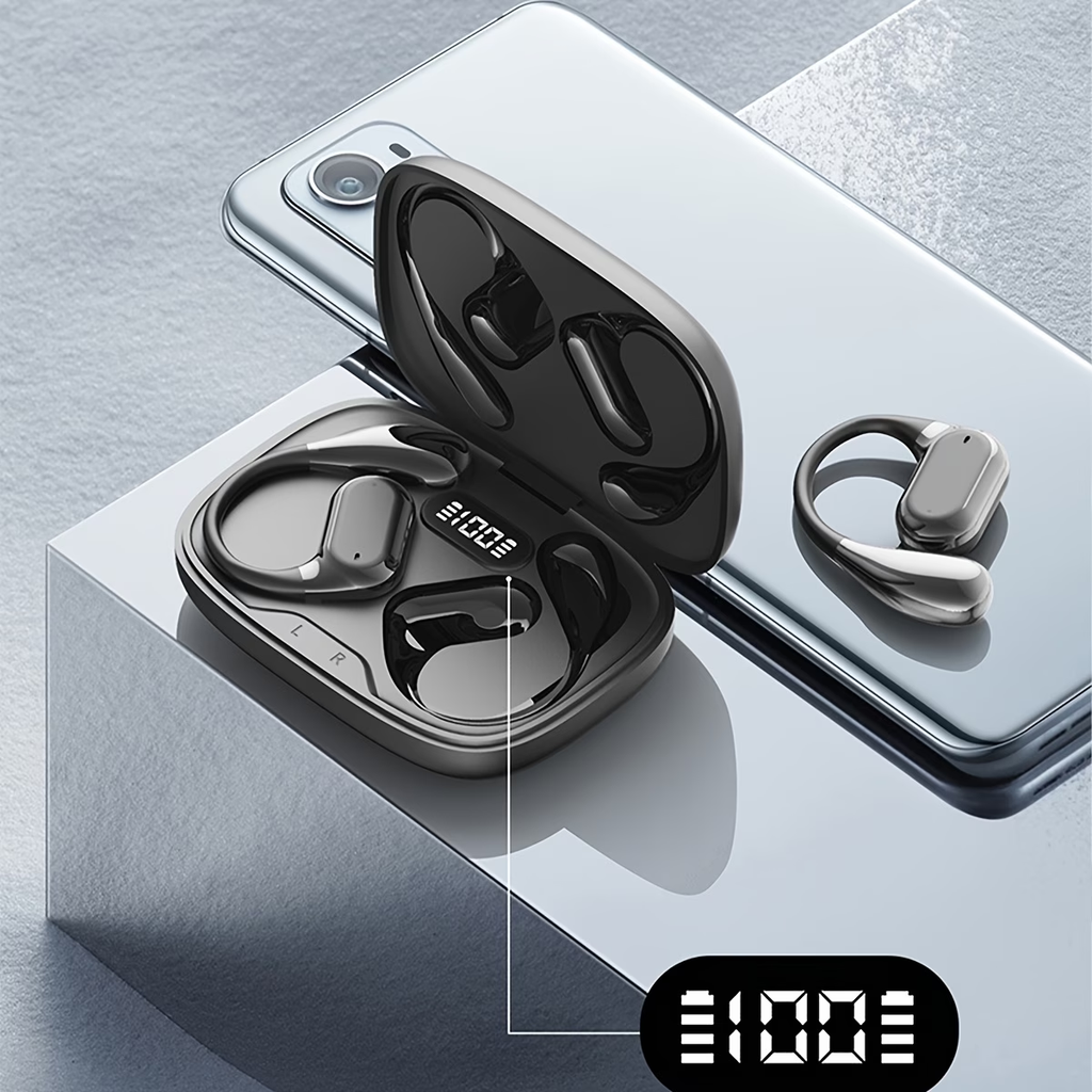 New Model of True Wireless Over-Ear Music Headphones, Gaming Headphones, Video Headphones, TWS HIFI Bass 9D Stereo, HD Calling Headphones, Compatible with Android And Iphone, Sports Headphones, Smart Headphones, Valentine'S Day Gift
