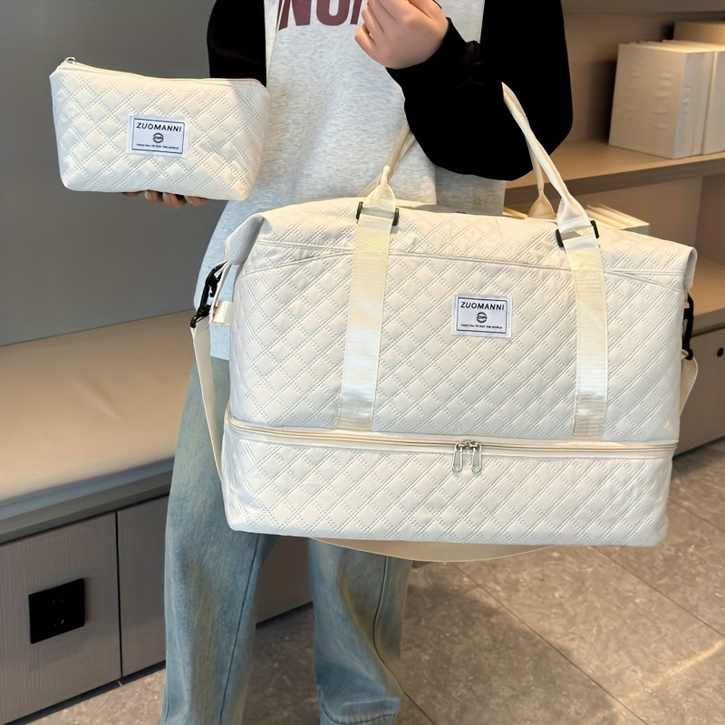New Travel Bag with Large Capacity, Lightweight Gym Bag, Hospital Stay And Maternity Bag, Storage Bag with Multiple Pockets, Tote Bag with a Separate Shoe Compartment, Short Trip Luggage Bag