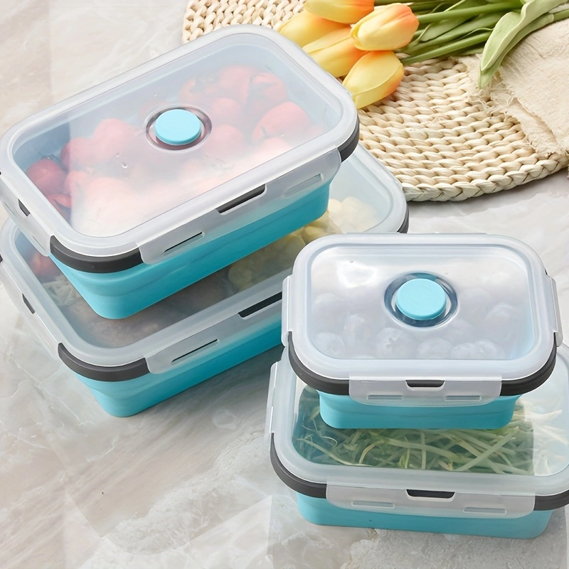 4-piece rectangular bento box set