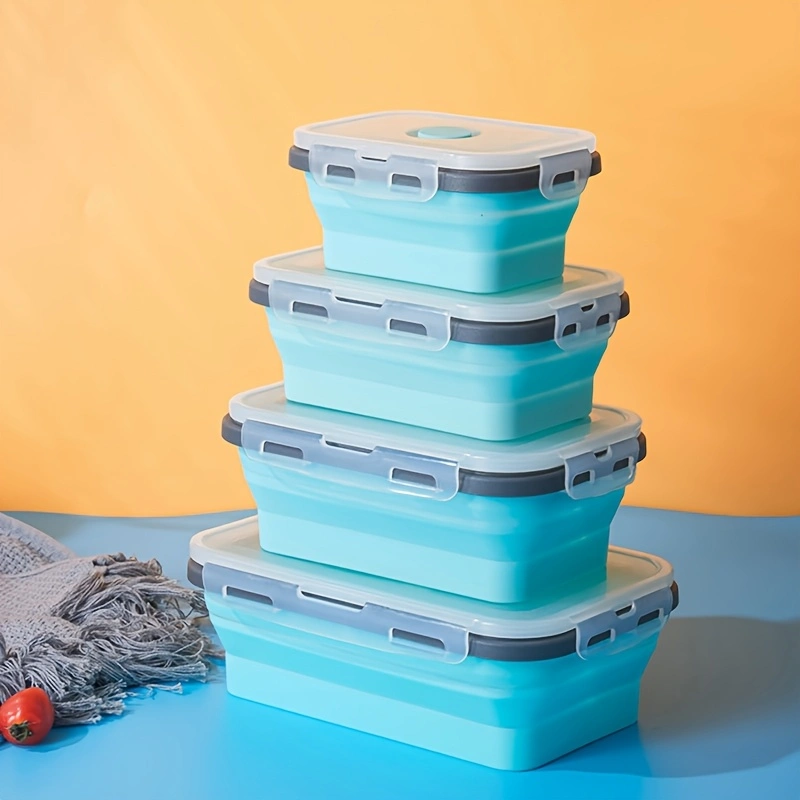 4-piece rectangular bento box set