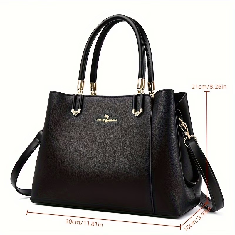 Ladies' Handbag, Fashionable Large-Capacity Elegant Commuter Bag with Detachable and Adjustable Shoulder Strap, Can Be Worn as a Shoulder or Crossbody Bag