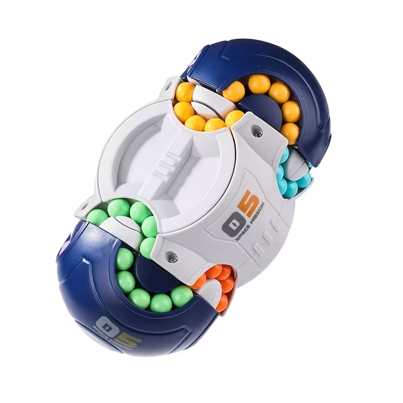 Magic Beans Stress Relief Toy, 3D Multifaceted Space Magic Beans Fingertip Puzzle Toy, Cube Toy, an Interesting Ideal