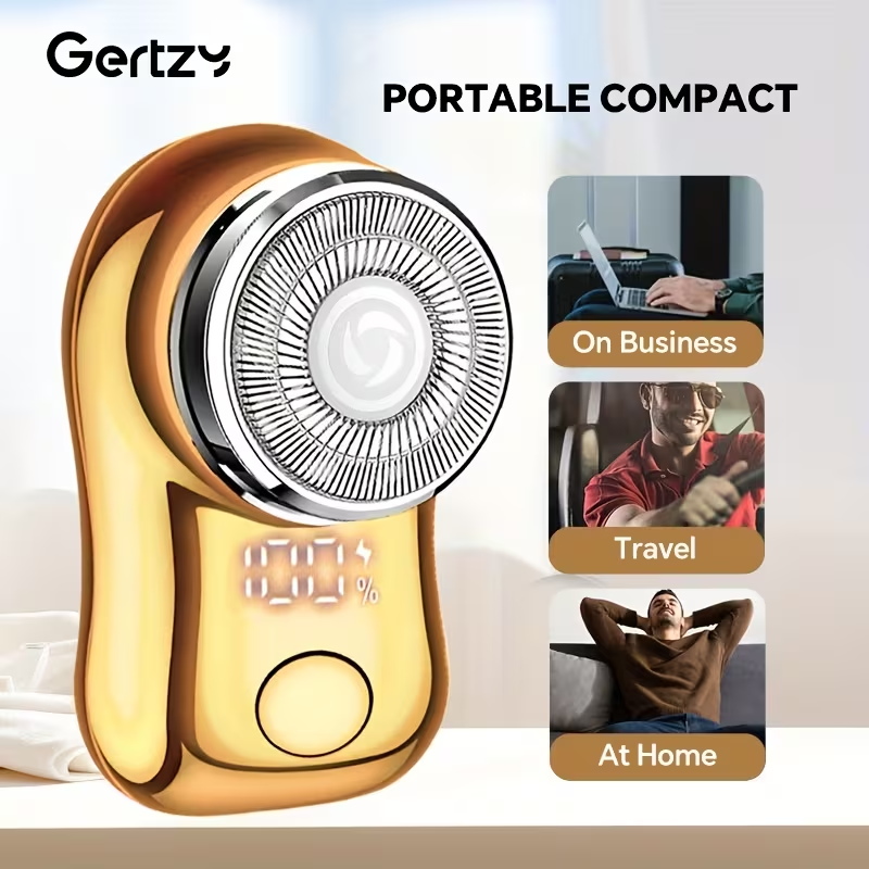 Mini Portable Electric Shaver, Electric Beard Shaver for Men, Razor for Men, Mini Shaver, Portable Shaver, USB Rechargeable Shaver for Home, Office, Car, Business Travel, Father's Day Gift.