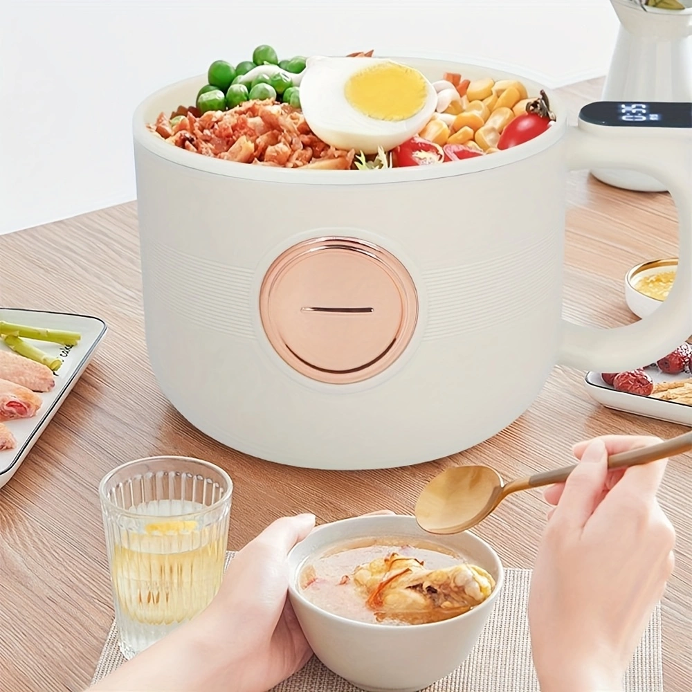Multifunctional mini electric cooker, portable electric cooking pot, electric clay pot rice cooker for home and dormitory use