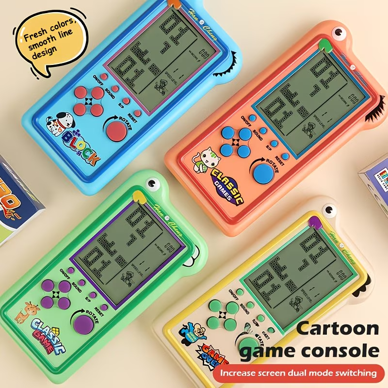 A Retro And Nostalgic Brick Game Console, Providing Players with Multiple Colors, Handheld Game Console, Suitable for Holiday Gifts (This Console Does Not Include Batteries)
