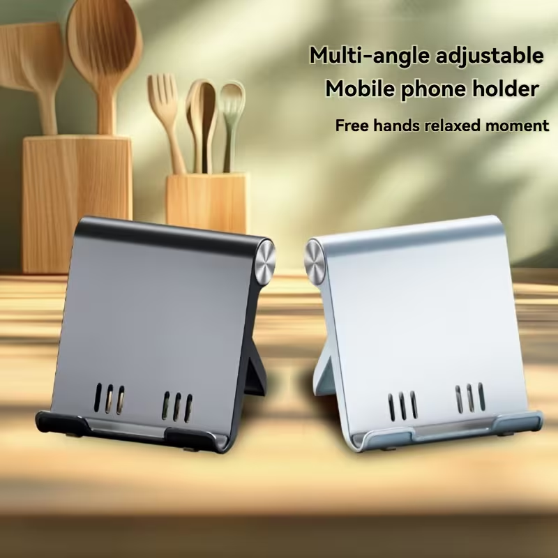 1 Portable Foldable Phone Stand • ABS Material • Suitable for Smartphones and Tablets • Non-water Resistant