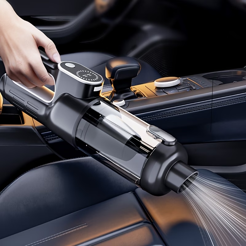 Car Vacuum Cleaner with Super Powerful Suction, Rechargeable Handheld Large Power Cordless Vacuum Suitable for Home and Auto Use