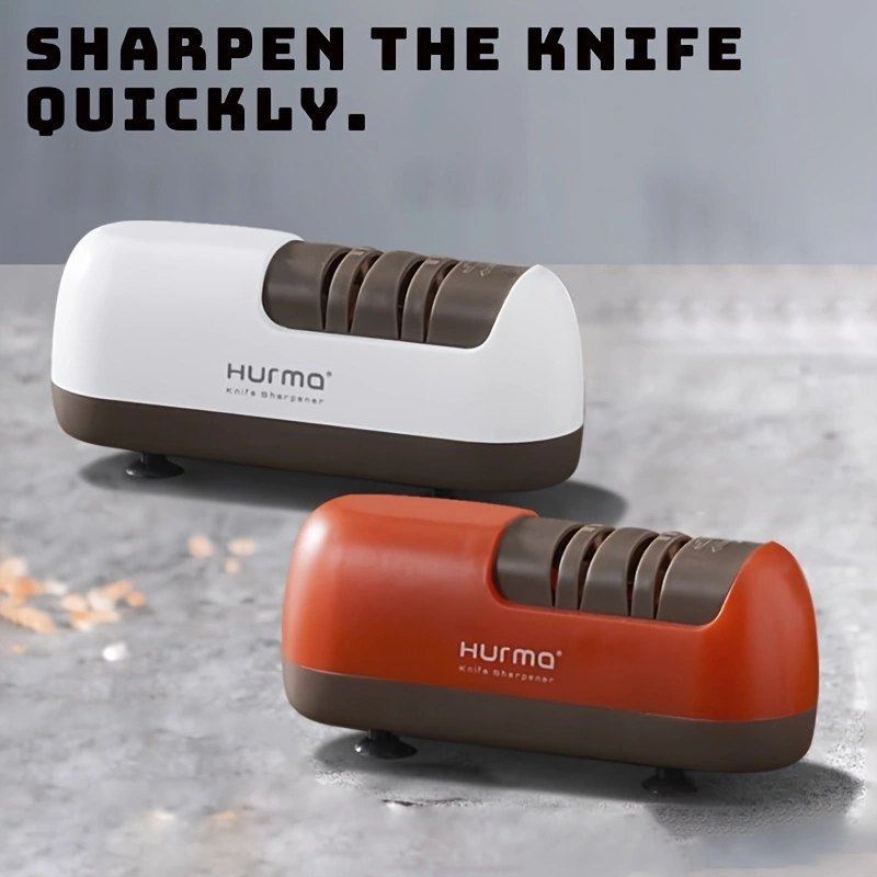This multi-functional electric knife sharpener is a must-have for home use, suitable for various knife types and sharpening stones.