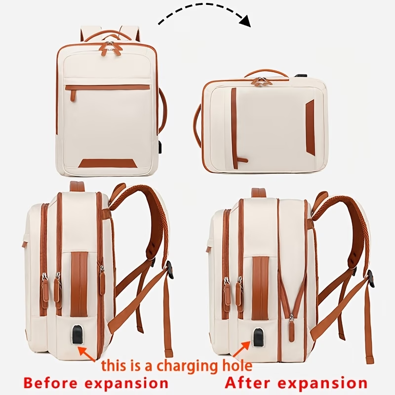 Outdoor Backpack Neutral Expandable Computer Backpack with Multifunctional Dry Wet Separation, Student Backpack for Business Travel, Boarding Luggage Storage Backpack