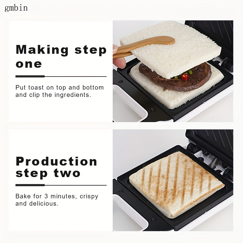 Sandwich maker, grill maker, multi-functional breakfast machine, household multi-functional heating toast press, waffle maker