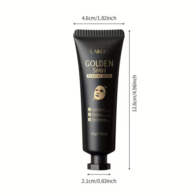1pc or 2pcs LAIKOU Tearing/Tear-Off Facial Mask - Suitable for Women & Men, Fragrance-Free with Glycerin, Formaldehyde-Free -Off Mask for Skin, Cleansing Skincare Gift (50g/1.76oz)