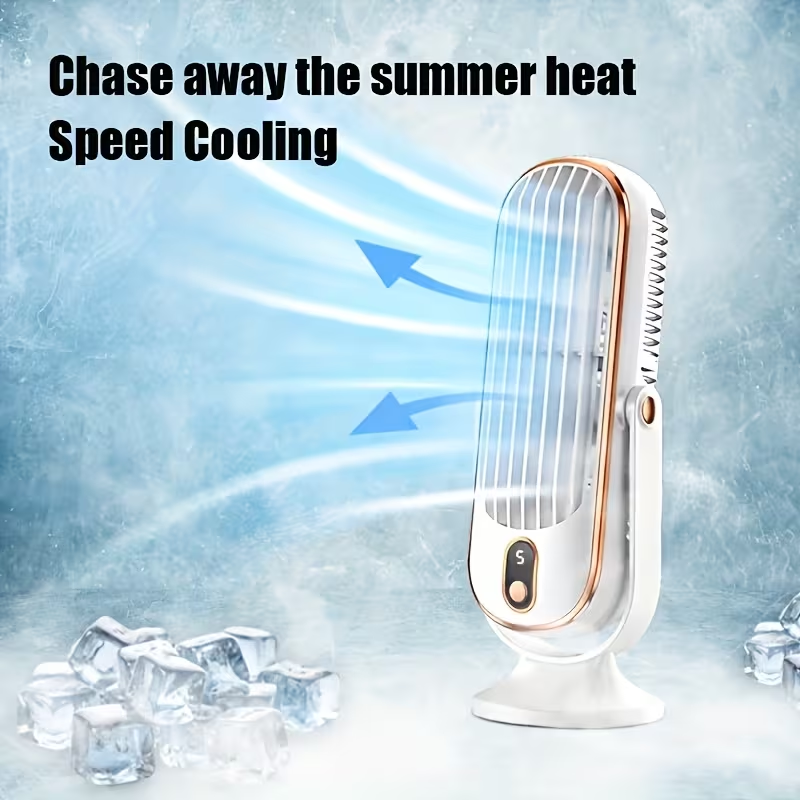 Portable Air Conditioner And Cooler - Dual Motor 5-Speed 720 Degree Surround Cooling Blower | Ultra Quiet USB Desktop Fan for Home Office Bedroom Travel Camping RV Outdoor | Valentine'S Day Christmas Gifts for Family Women Men Kids