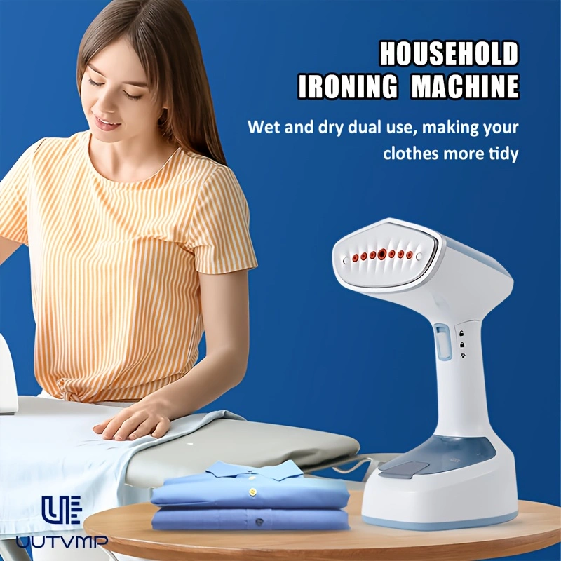 This household steam iron features high power, intelligent constant temperature descaling, 7-hole pressurized steam, a scratch-resistant ceramic soleplate, dual speed settings, and combines flat ironing and hanging ironing in one.
