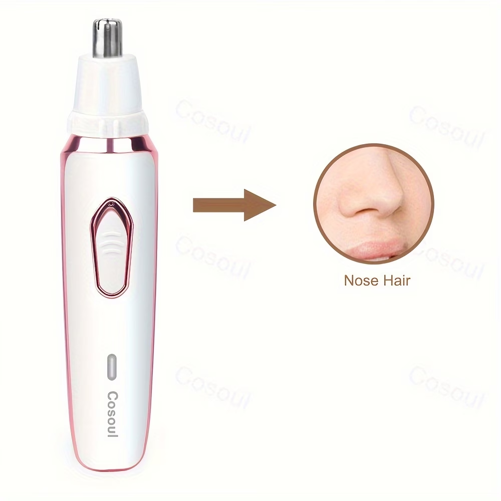 4-in-1 Electric Hair Remover for Women - Portable Manual & Voluminous Hair Removal, USB Rechargeable Battery, Face, Arms, Legs, Body - Painless & Portable Hair Removal Tool, Hair Remover Electric, Facial Hair Removal, Sleek Design, Versatile Hair Tool