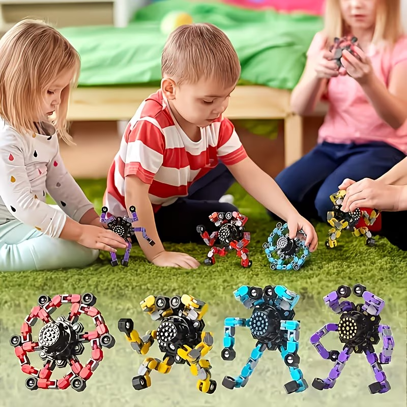 12pcs of Deformed Finger-Top Spinning Toys, Gift Package | Ideal Choice for Birthday, Graduation Ceremony, Christmas And Party Gifts for Teenagers And, Halloween Gift Prizes