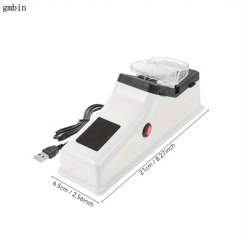 Electric knife sharpener, USB adjustable kitchen knife, electric high-speed knife sharpener with protective cover, fast sharpening and polishing with protective sleeve.