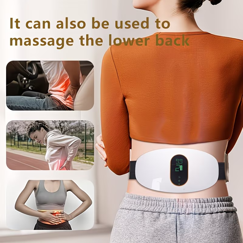 Abdominal Massager, Massage Belt, Multifunctional Home Fitness Equipment, Waist Massager, Uses High-frequency Vibration to Burn Calories, Accelerate Loss, Home Workout Equipment, Tool, Wearable Fitness Device, Ergonomic Design, Sweat-proof Fabric