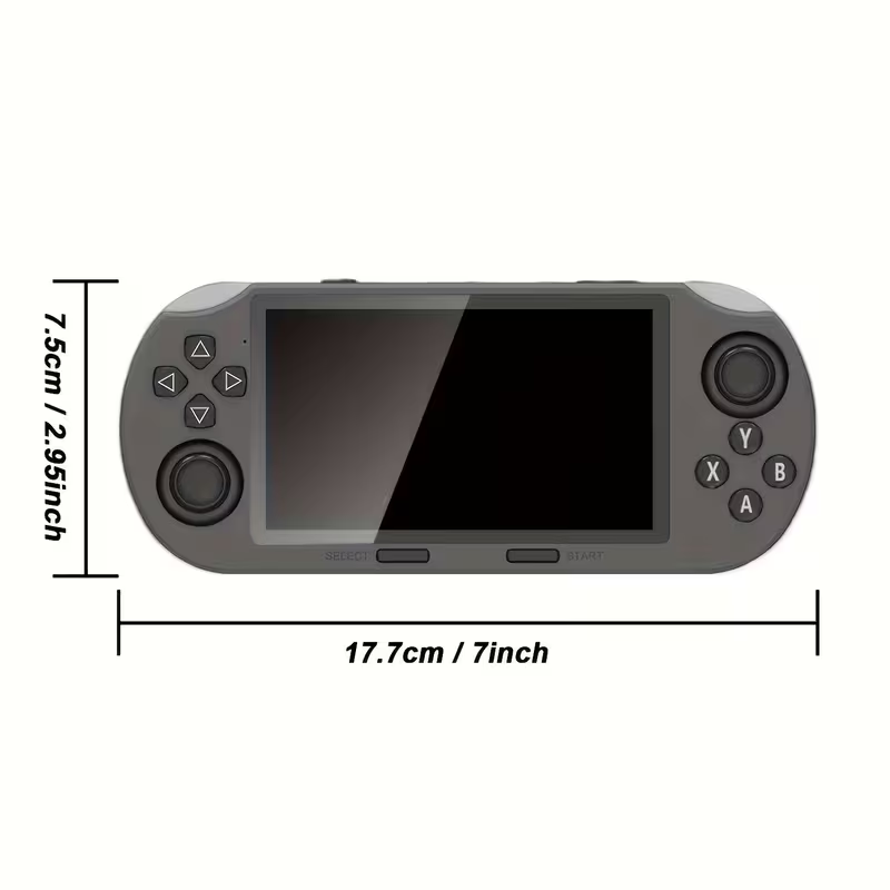 Portable Retro Gaming - and Multimedia Entertainment Device - 4.5-inch IPS HD Screen | Crystal Buttons with Built-in Stand - Supports Video Playback, OTG, Emergency Phone Charging, USB Charging