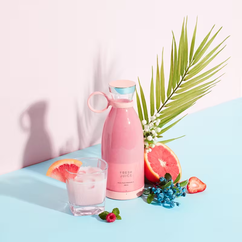 [Portable Fruit Blender] Wireless Mini Fruit Blender Juicer - 350ML Portable Electric, Perfect for On-the-Go!
