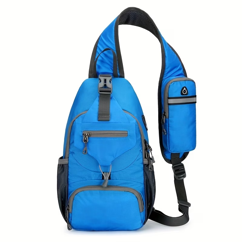 1pc Outdoor Lightweight Chest Bag, Multifunctional Crossbody Bag With Shoulder Strap For Travel, Mountaineering, And Hiking