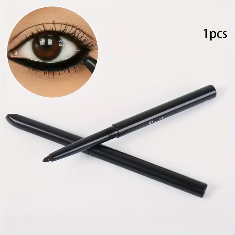 Black Eyeliner Pencil That Is Resistant to Water And Sweat - Durable And Won'T Smudge, Ideal for Striking Eye Makeup, a Great Gift Option