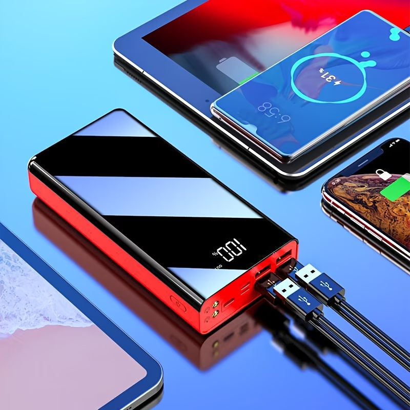30000mAh/50000mAh/100000mAh Portable Mobile Power Bank | 22.5w Super Flash Charging Digital Display, Outdoor Travel Camping Light, Fast Charging Reserve Battery Pack, Large Capacity, Two-way Fast Charging