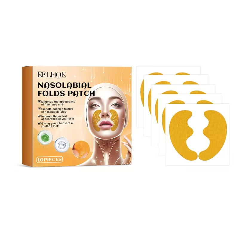 10pcs of Patches for Smoothing Nasolabial Folds - a Solution for Firming Skin Care, Resulting in Smooth And Youthful Skin