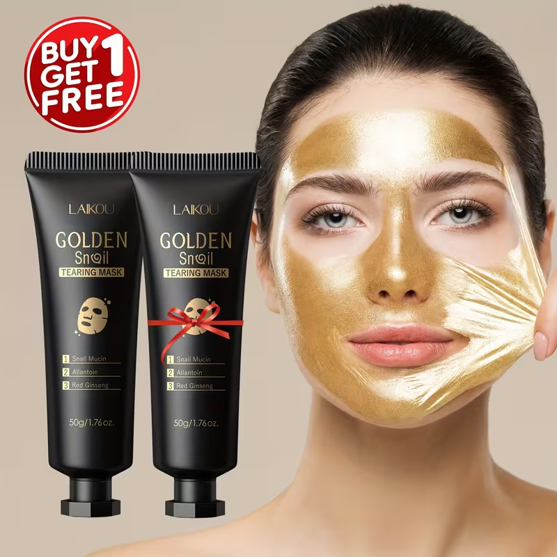 1pc or 2pcs LAIKOU Tearing/Tear-Off Facial Mask - Suitable for Women & Men, Fragrance-Free with Glycerin, Formaldehyde-Free -Off Mask for Skin, Cleansing Skincare Gift (50g/1.76oz)