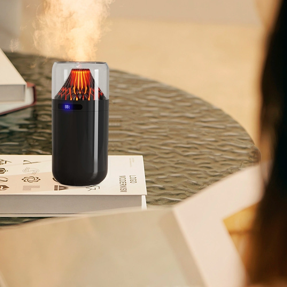 Cute Mini Humidifier with Colorful Ambient Light, USB Powered Small Mist Humidifier for Desk Car Bedroom
