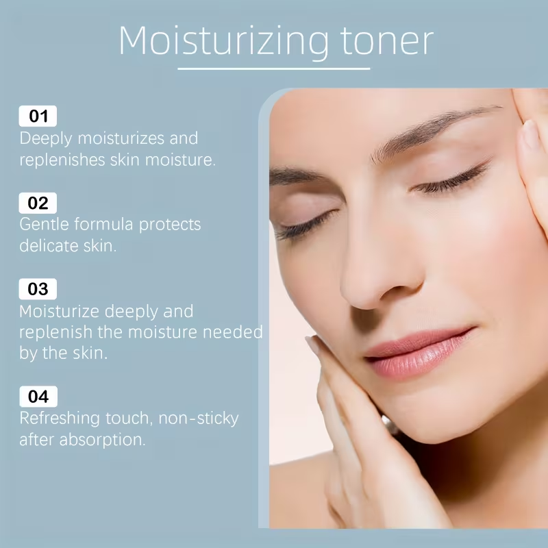 Moisturizing Toner, Contains Niacinamide, Panthenol And Other Ingredients, Hydrating And Moisturizing, Even Skin Tone, Delicate And Tender Skin, Daily Nourishing Care Toner