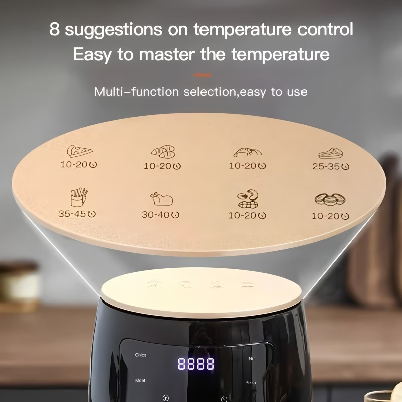 6Liters Air Fryer Large Capacity Touch Chips Machine Fried Chicken Deep Frying Pan Household