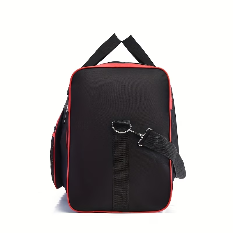 Large Capacity Travel Duffel Bag for Men & Women - Durable Oxford Fabric, Multiple Compartments, Adjustable Shoulder Strap, Ideal for Business Trips & Short Journeys, with "SPORTS" Print, Travel Bag