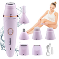 7 in 1 Personal Hair Depilator Electric Epilator for Women Body Hair Removal Armpit Hair Bikini Hair Leg Hair Pubic Hair Electric Razor Clipper Shaver
