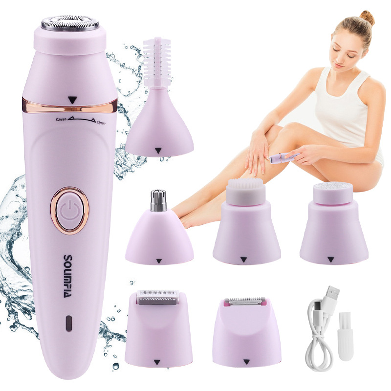 7 in 1 Personal Hair Depilator Electric Epilator for Women Body Hair Removal Armpit Hair Bikini Hair Leg Hair Pubic Hair Electric Razor Clipper Shaver