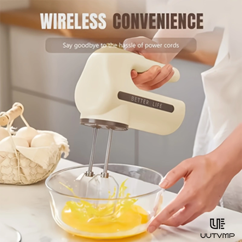 Cordless electric egg beater, household automatic cream whipper, cake baking egg beater, small hand mixer, mixer, egg beater