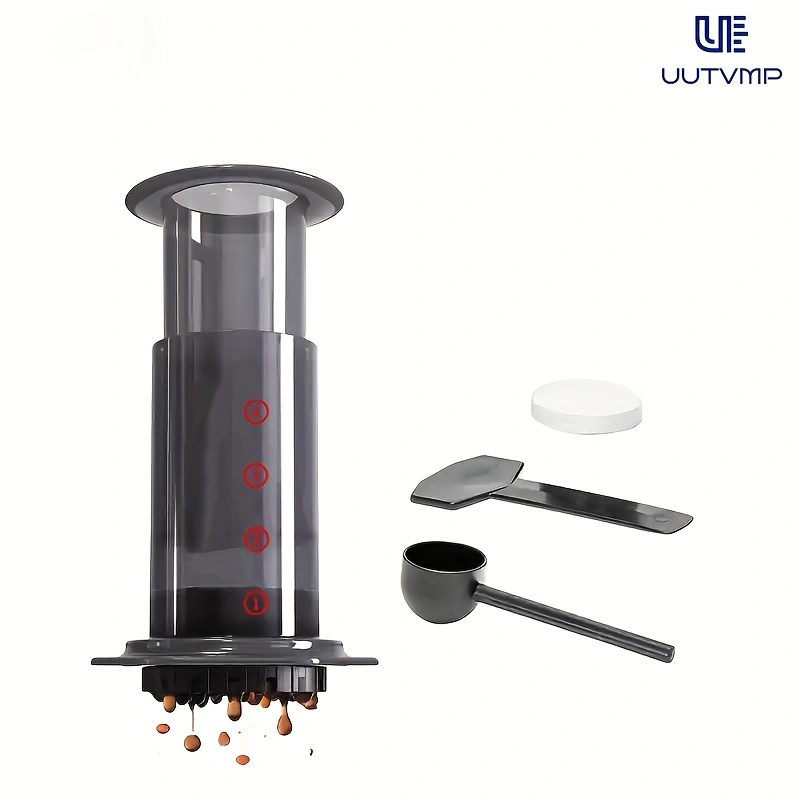 A set of portable hand brewing coffee machine，Includes filter paper and stirring rod