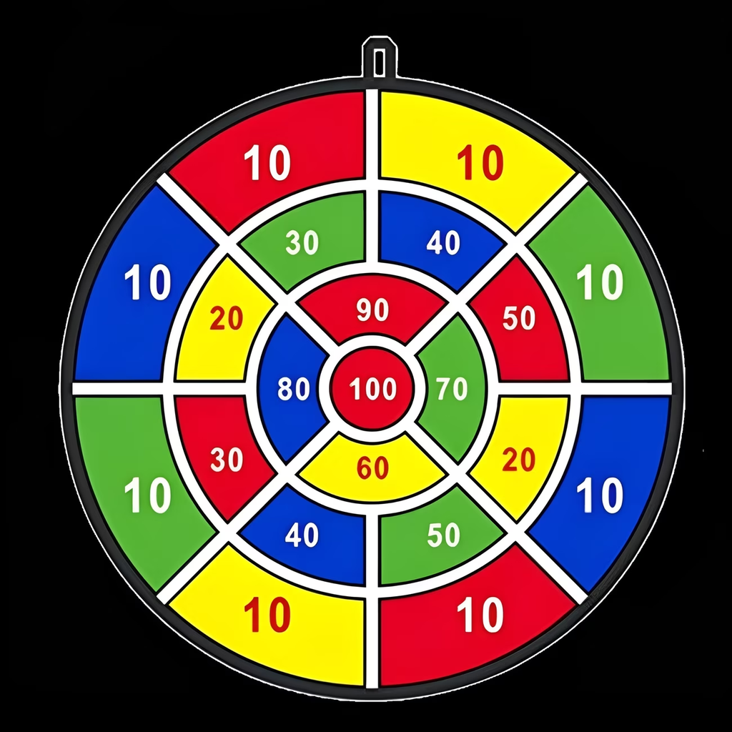 29.13 Inch/74Cm Large New Digital Dartboard, Including One Dartboard, One Hook, And 4dart board+8 Balls