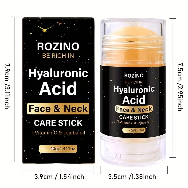 5s Moisturizing, 1.411oz Hyaluronic Acid Facial and Neck Care Stick, Deep Moisturizing, Brighten Skin, 0 Stickiness, Make the Skin Appear Lighter, Create a More Even-looking Light Beige, Convenient, Face, Neck, Hands, Feet, Summer, Men, Women, Gifts